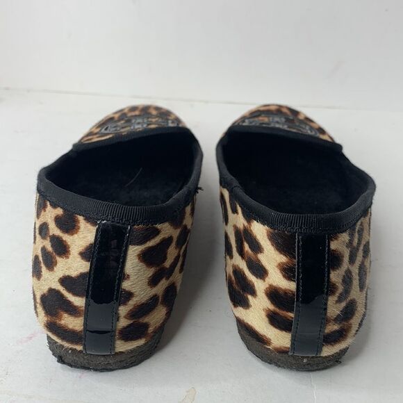 Tory Burch Billy calfhair leopard print slipper flats - Picture 5 of 9